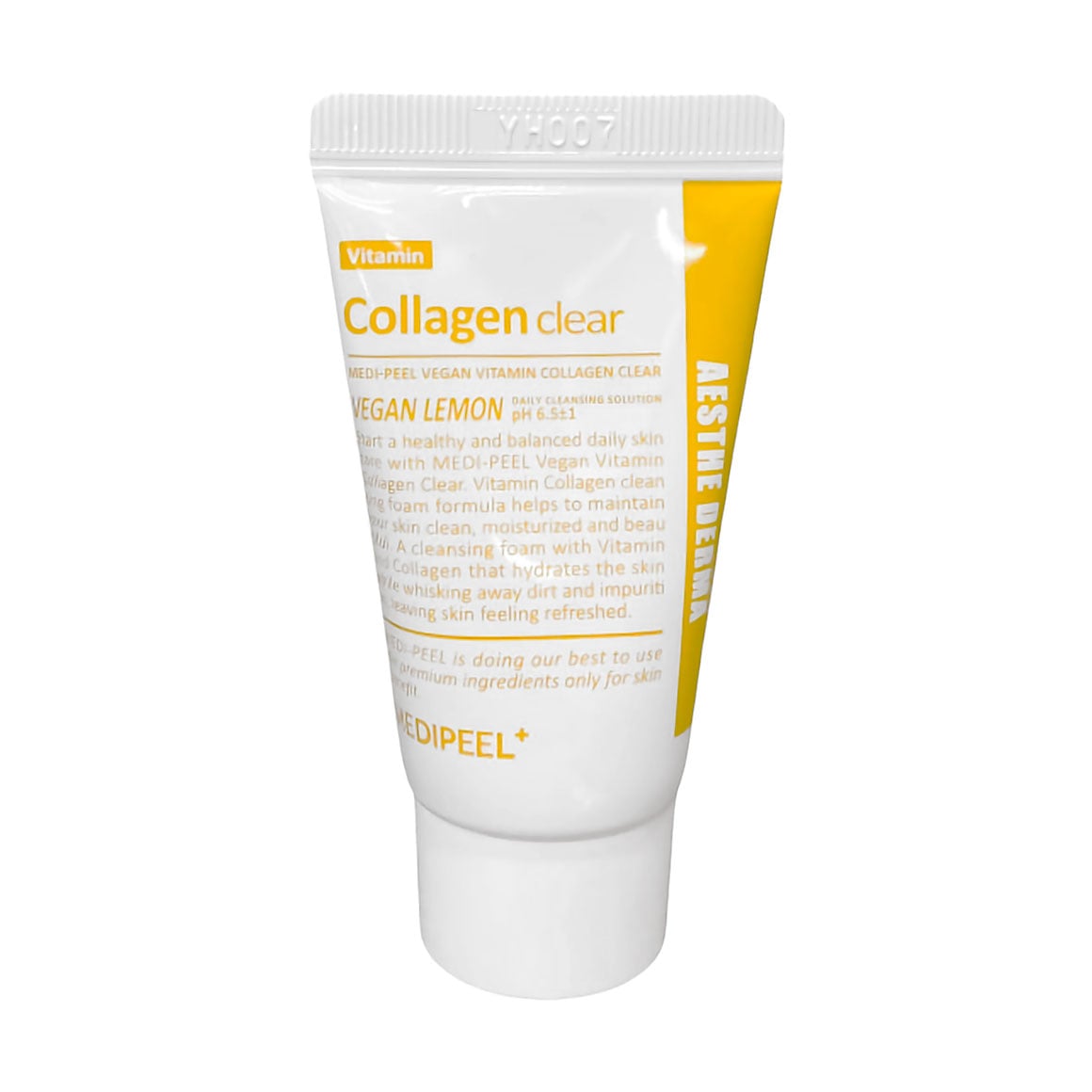 Освітлювальна гель-пінка для обличчя Medi-Peel Vegan Vitamin Collagen Clear з колагеном, 15 мл